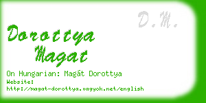 dorottya magat business card